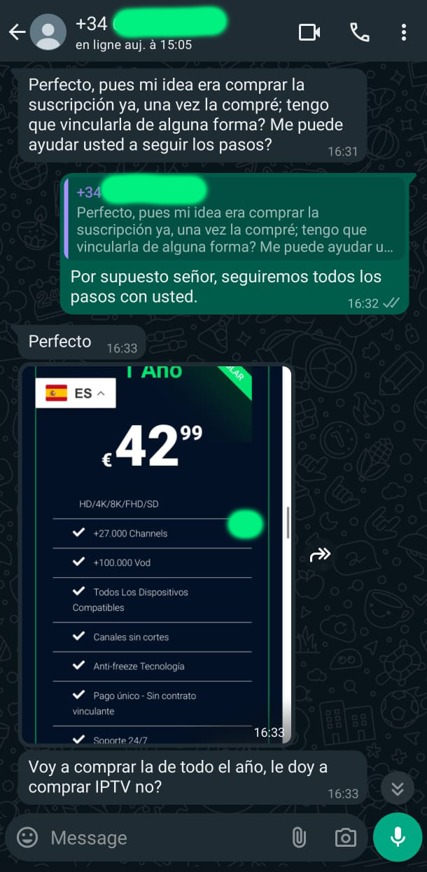 suscripción IPTV